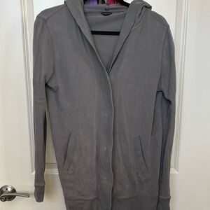 Ann Taylor Gray Hooded Sweater